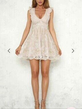 Hello Molly Sparkly Backless Dress
